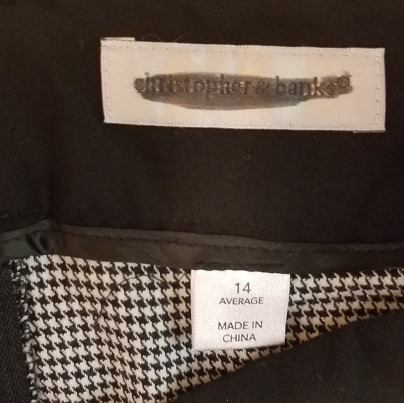 Christopher & Banks houndstooth pencil skirt. - Picture 7 of 7